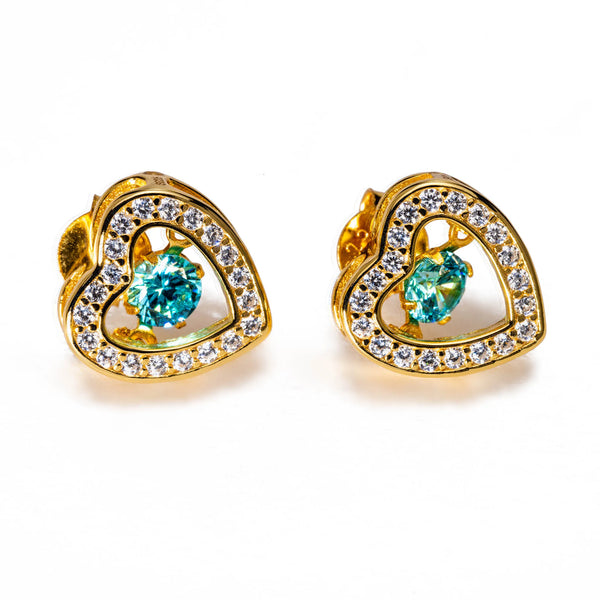 Lieze Birthstone Stud Earrings E311