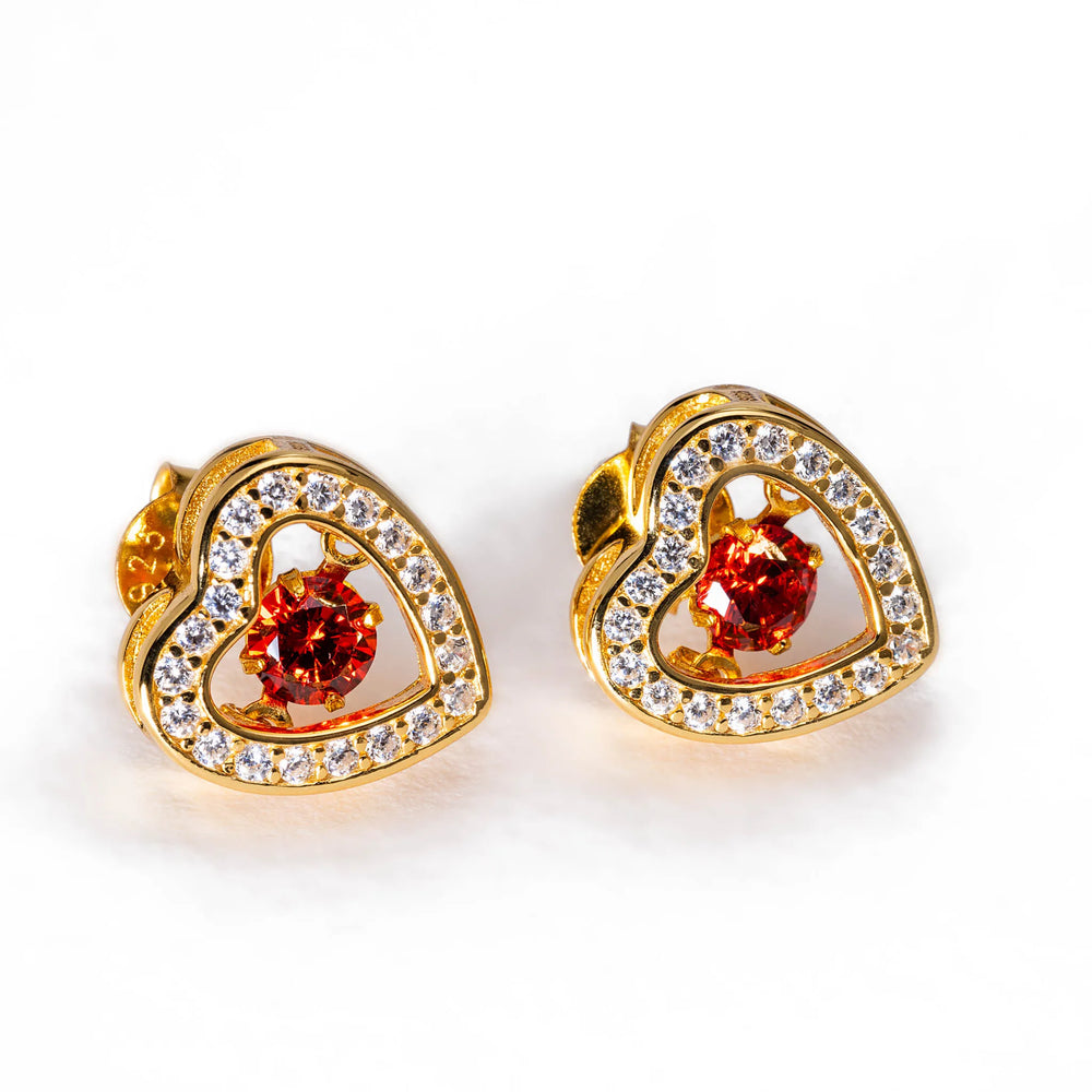 Lieze Birthstone Stud Earrings E311