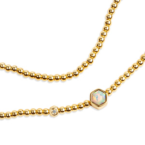 Ginger Gold & CZ Bracelet B389