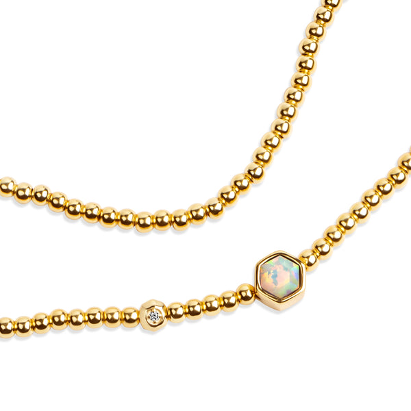 Ginger Gold & CZ Bracelet B389