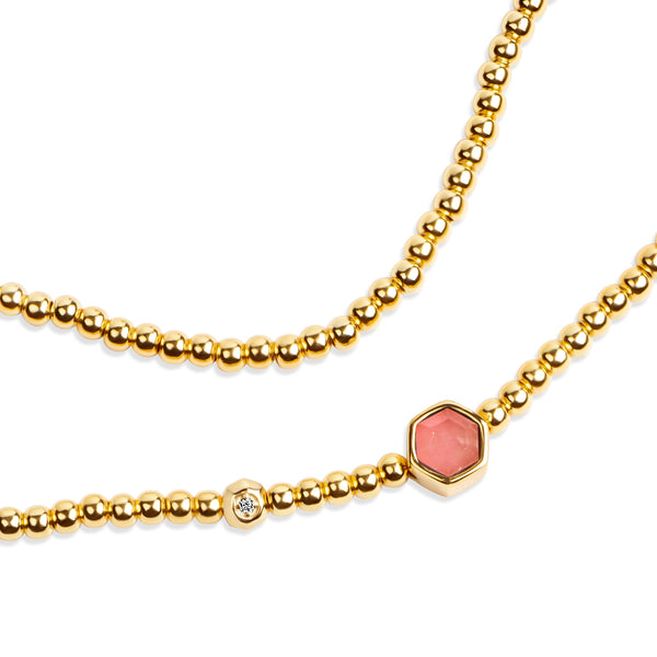 Ginger Gold & CZ Bracelet B389