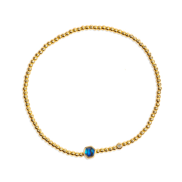 Ginger Gold & CZ Bracelet B389