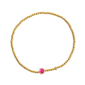 Ginger Gold & CZ Bracelet B389
