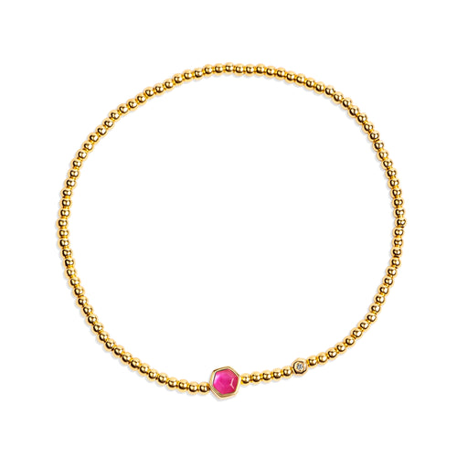 Ginger Gold & CZ Bracelet B389