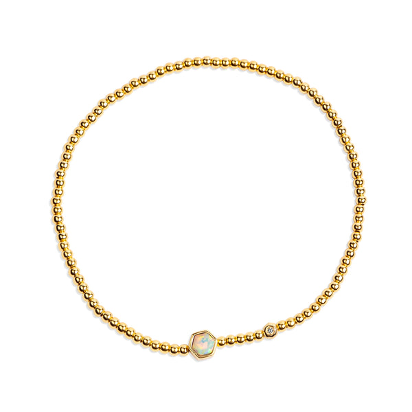 Ginger Gold & CZ Bracelet B389