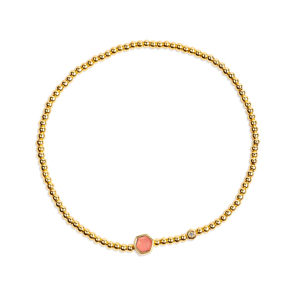 Ginger Gold & CZ Bracelet B389