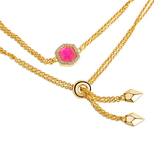 Debbie Hex Pendant Bracelet B390