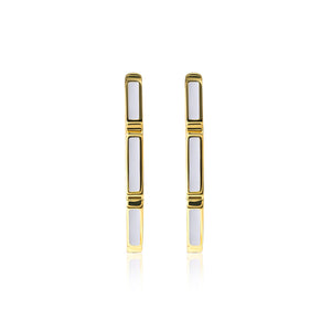 Carrington Enamel Hoop Earrings E306