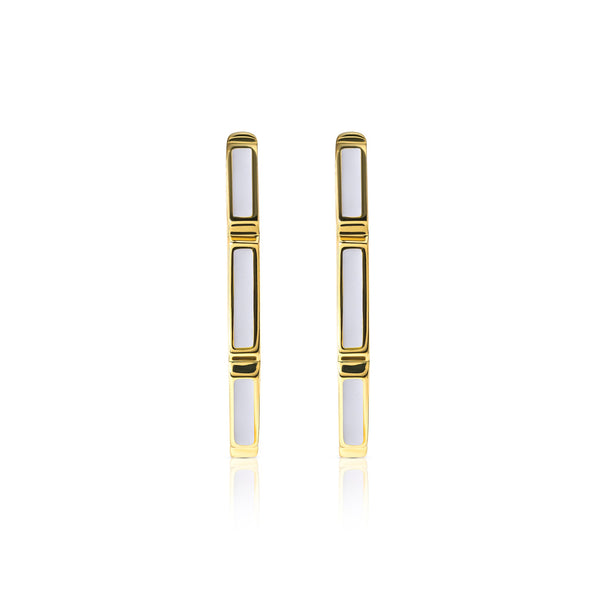 Carrington Enamel Hoop Earrings E306
