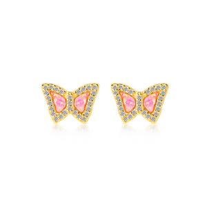 Isabella Opal Butterfly Stud Earrings E358