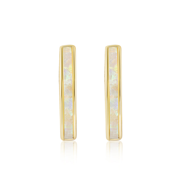 Clio Opal Hoop Earrings E381