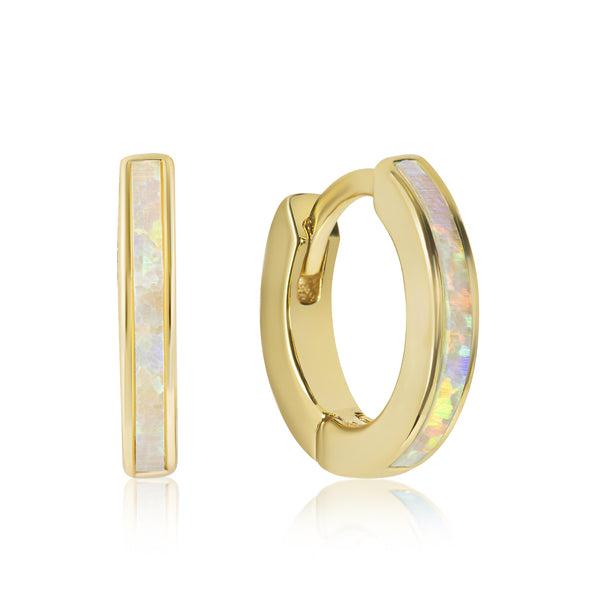 Clio Opal Hoop Earrings E381