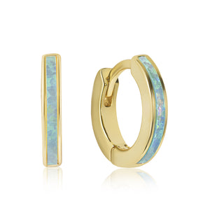 Clio Opal Hoop Earrings E381