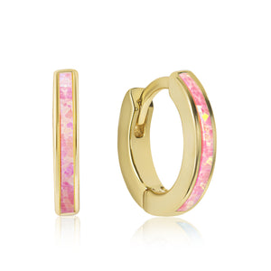 Clio Opal Hoop Earrings E381