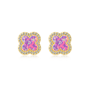 Natalia Lucky Clover Stud Earrings E385