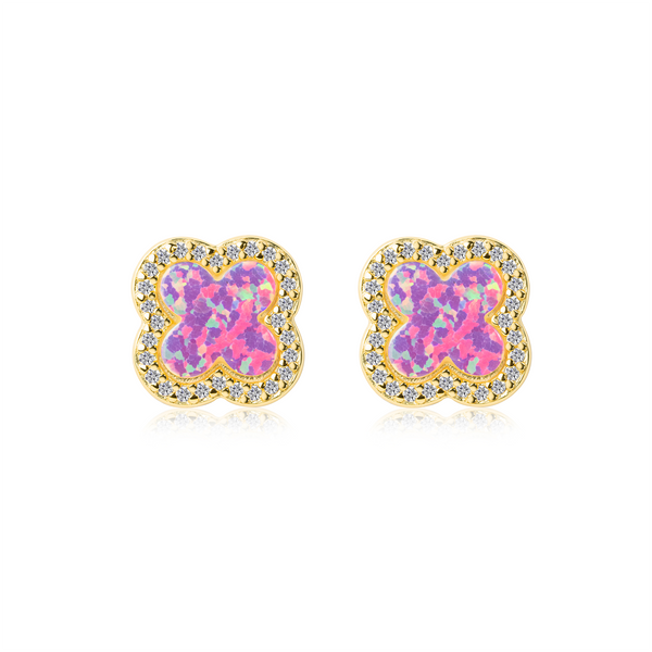 Natalia Lucky Clover Stud Earrings E385