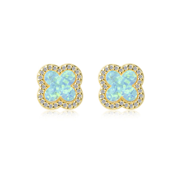 Natalia Lucky Clover Stud Earrings E385