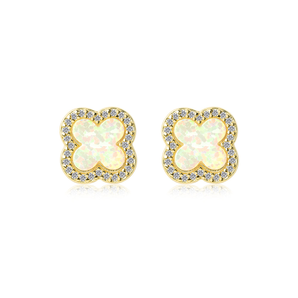 Natalia Lucky Clover Stud Earrings E385