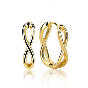 Tillman Infinity Hoop Huggie Earrings E416