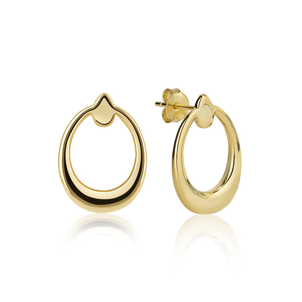 Vivian Stud Hoop Earrings E418