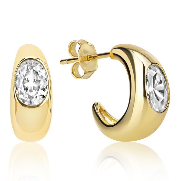 Guyla Moon Hoop Earrings E429