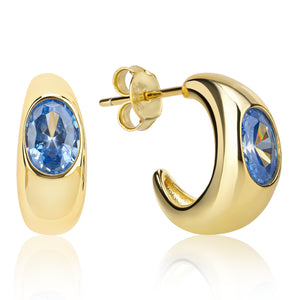 Guyla Moon Hoop Earrings E429
