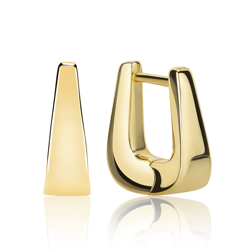 Sophie Thick Horseshoe Hoop Earrings E433