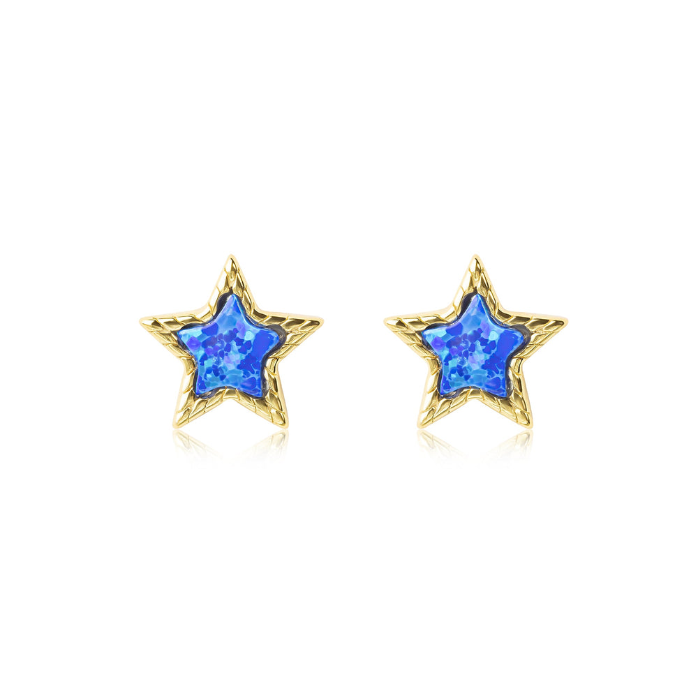 Isabella Opal Star Stud Earrings E370