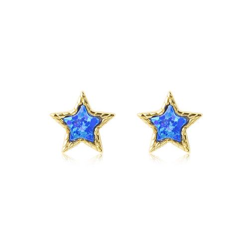 Isabella Opal Star Stud Earrings E370