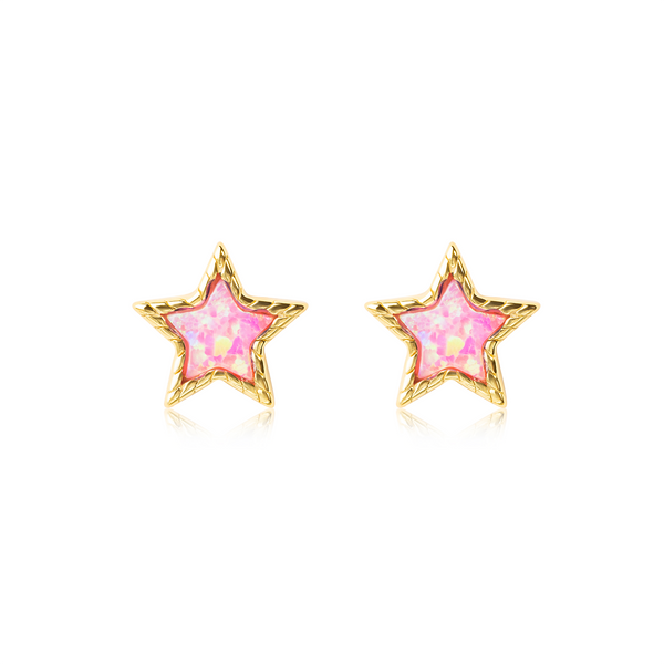 Isabella Opal Star Stud Earrings E370