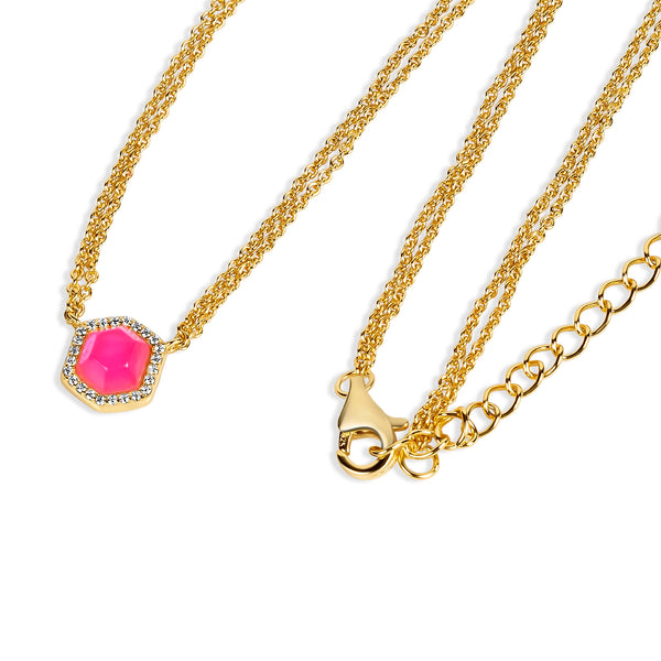 Debbie Hex Pendant Necklace N320