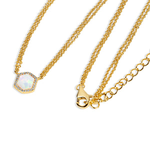 Debbie Hex Pendant Necklace N320