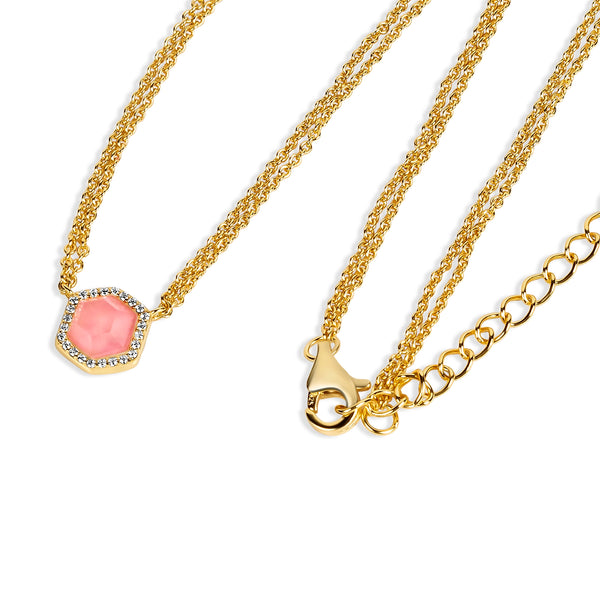 Debbie Hex Pendant Necklace N320