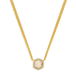 Debbie Hex Pendant Necklace N320