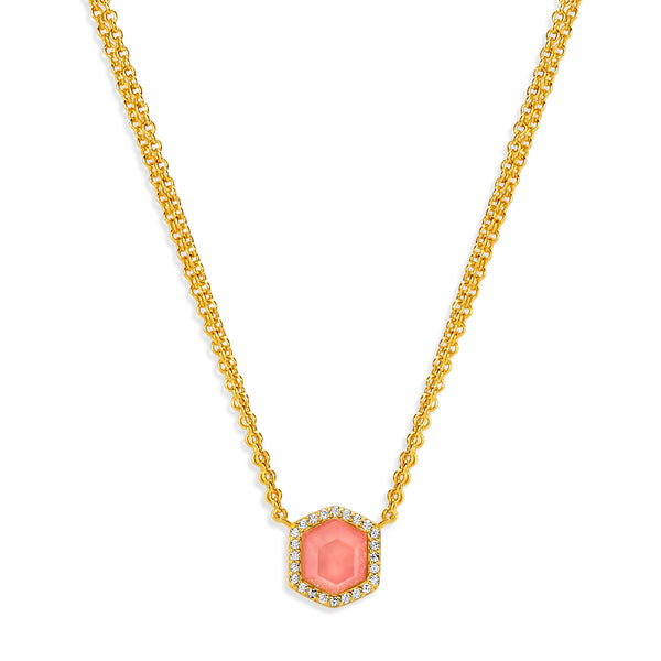 Debbie Hex Pendant Necklace N320