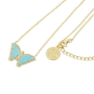 Kodi Malachite Butterfly Necklace N425