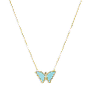 Kodi Malachite Butterfly Necklace N425